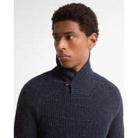 Barbour Mens Essential Fleck Shawl Neck Jumper