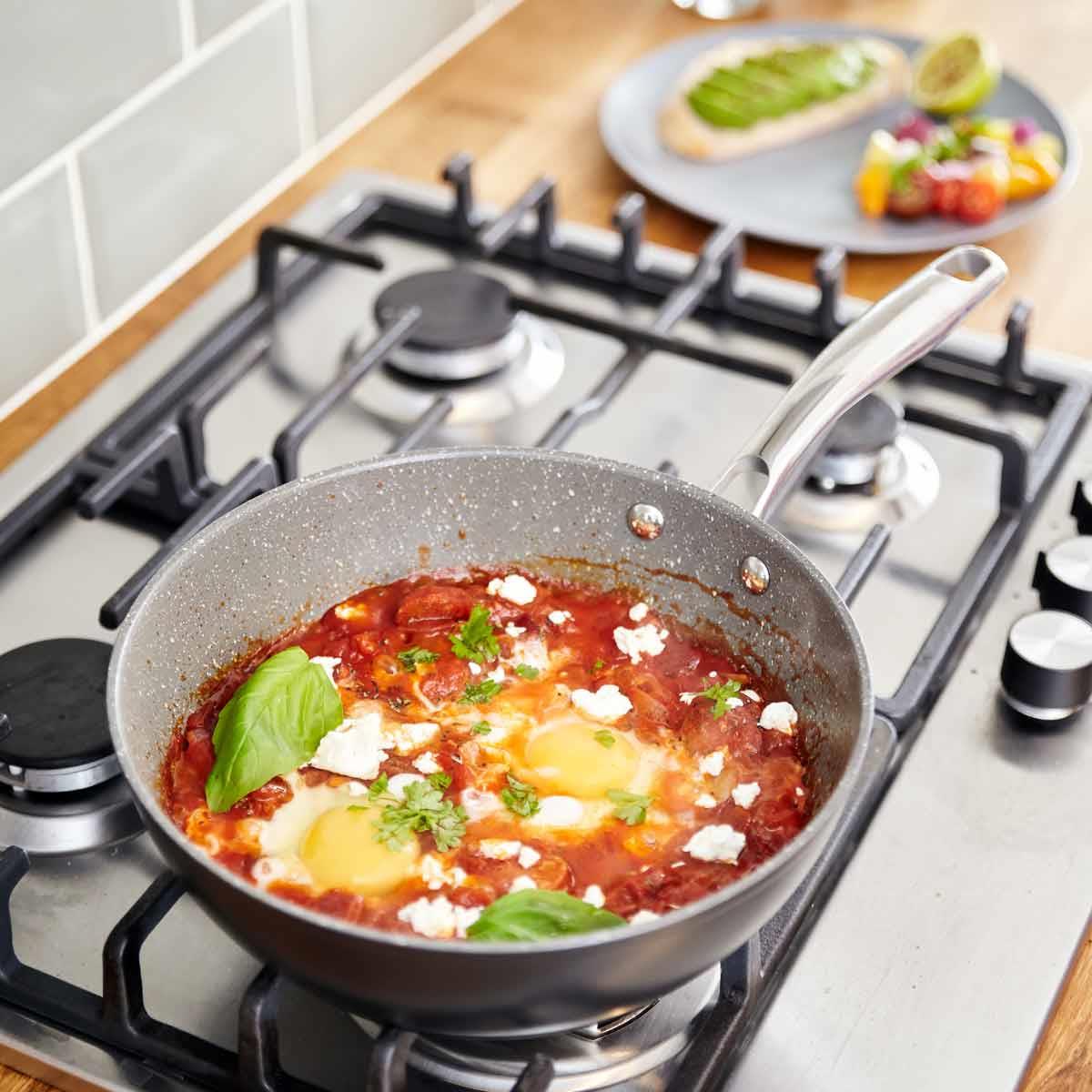 Stellar Rocktanium Non-Stick Saute Pan Lifestyle Without Lid