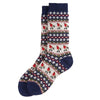 Navy Barbour Womens Robin Fair Isle Sock