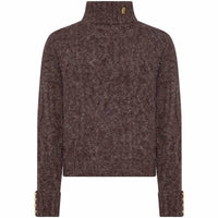 Chocolate Holland Cooper Womens Noveli Roll Neck Knit Jumper