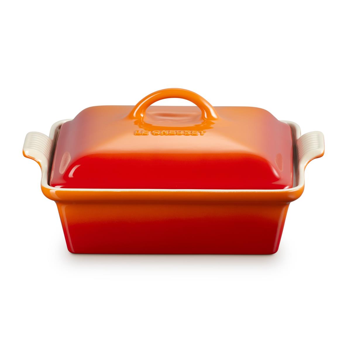 Le Creuset 23cm Stoneware Heritage Dish With Lid