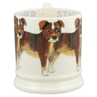 Emma Bridgewater Dogs Staffordshire Bull Terrier Half Pint Mug Side View