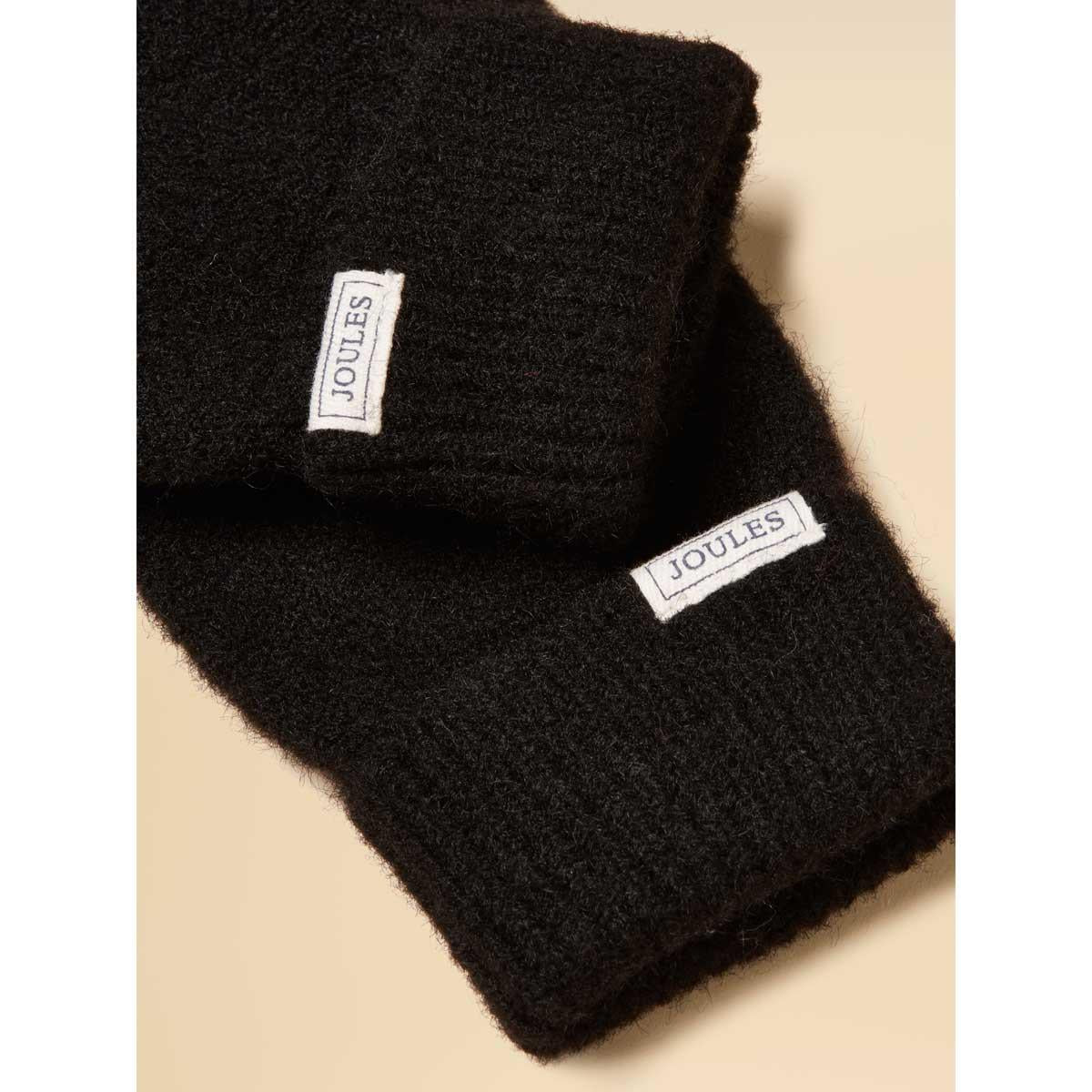 Black Joules Womens Rosa Gloves Detail