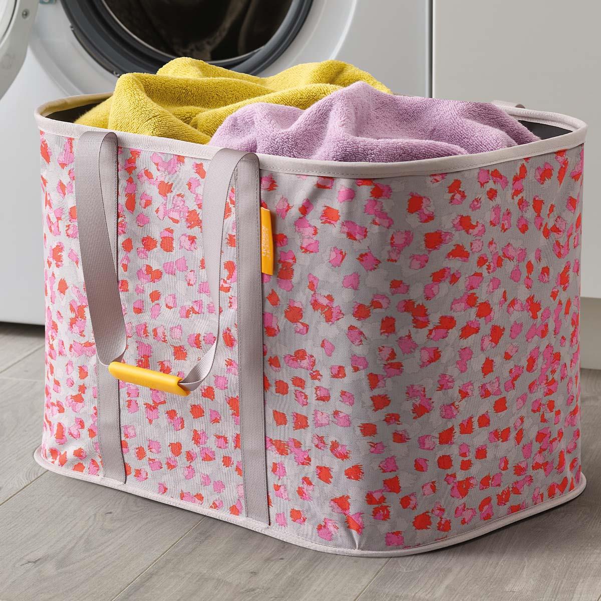 Peach Blossom Joseph Joseph Hold-All Max 55L Laundry Basket use