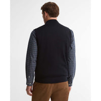 Navy Barbour Mens Marcus Knitted Gilet Back