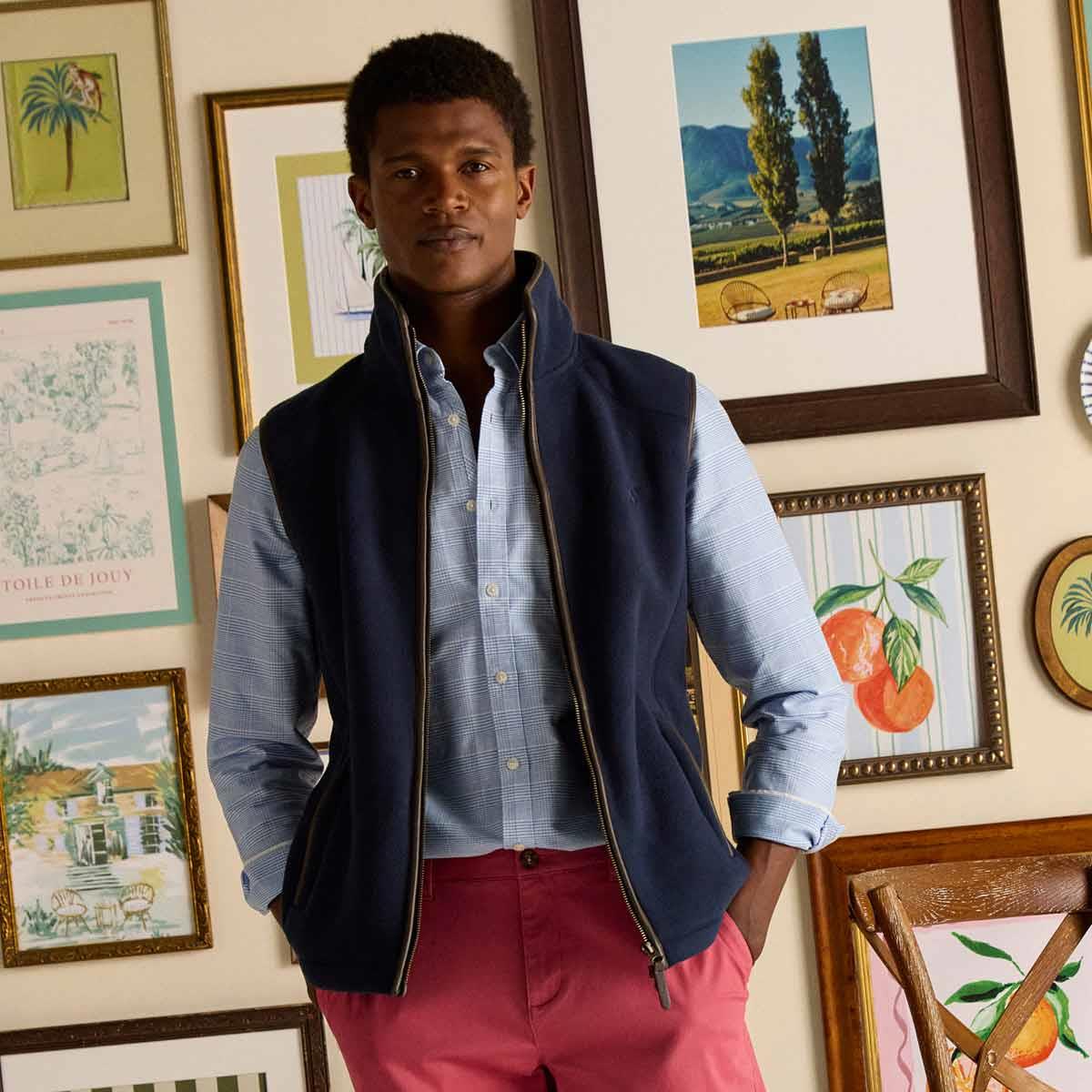 Joules Mens Heritage Fleece Gilet