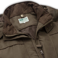 Olive Green Hoggs Of Fife Mens Kincraig Field Jacket Collar