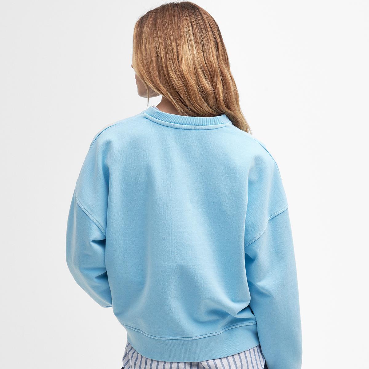 Blue Haze Barbour Womens Ella Sweatshirt Back