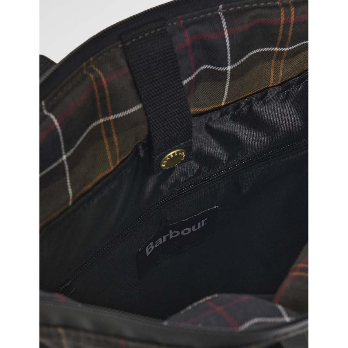 Barbour Field Tartan Wax Backpack