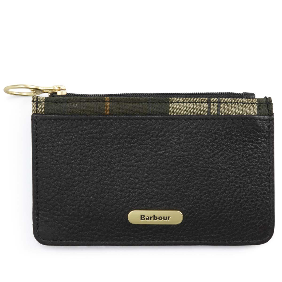 Black/Ancient Barbour Womens Alder Leather Card Holder