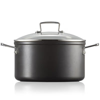 Le Creuset Toughened Non-Stick Deep Casserole With Glass Lid Side