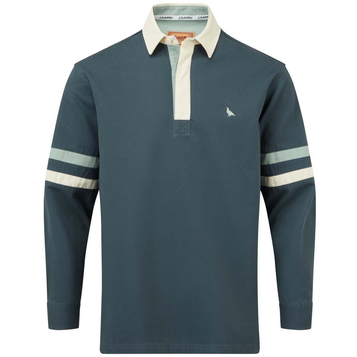 Deep Ocean Blue Schoffel Mens Truro Deck Shirt