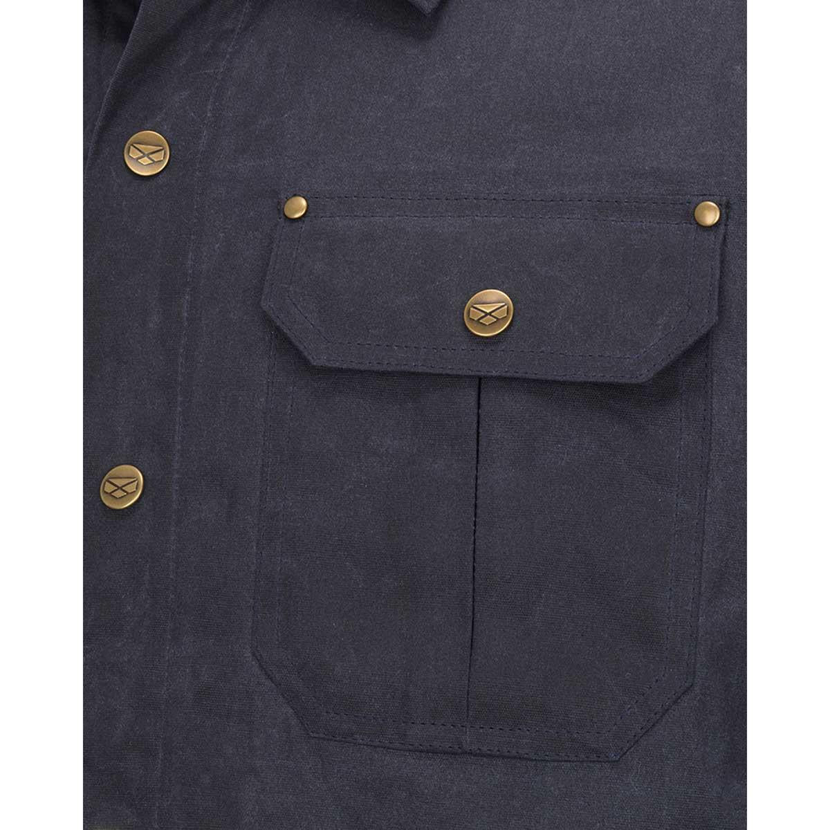 Hoggs Of Fife Huntly Mens Huntly Waxed Canvas Utility Overshirt