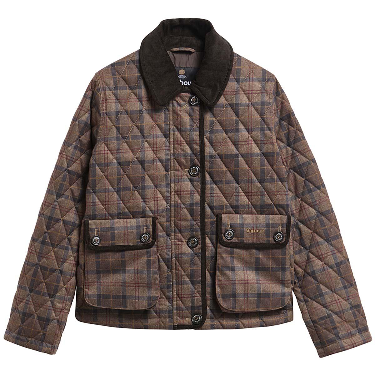 Muted Tartan Barbour Womens Louden Quilted Jacket