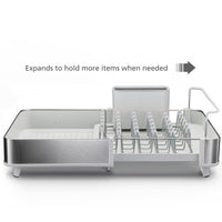 Joseph Joseph Extend Steel Light Stone Expandable Dish Rack function