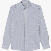 Navy White R.M. Williams Mens Collins Shirt