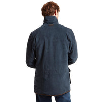 True navy Schoffel Mens Oundle Country Coat full back