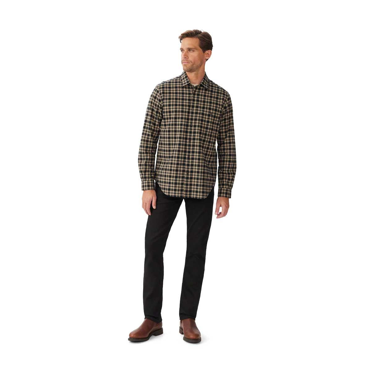 R.M. Williams Mens Oberon Regular Oxford Shirt on model