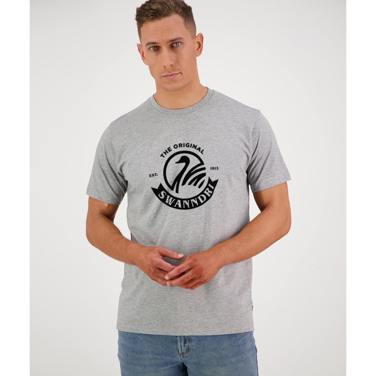 Grey Swanndri Mens Original V2 Tee Front