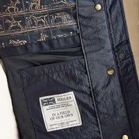 Navy Joules Womens Highclere Showerproof Quilted Jacket Lining