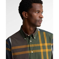Classic Tartan Barbour Mens Oversized Tartan Dunoon Tailored Shirt Chest