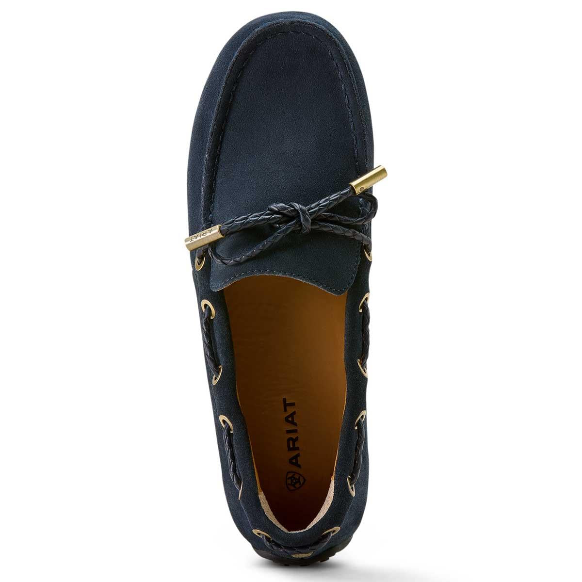 Navy Suede Ariat Womens Margot Driving Moc Top