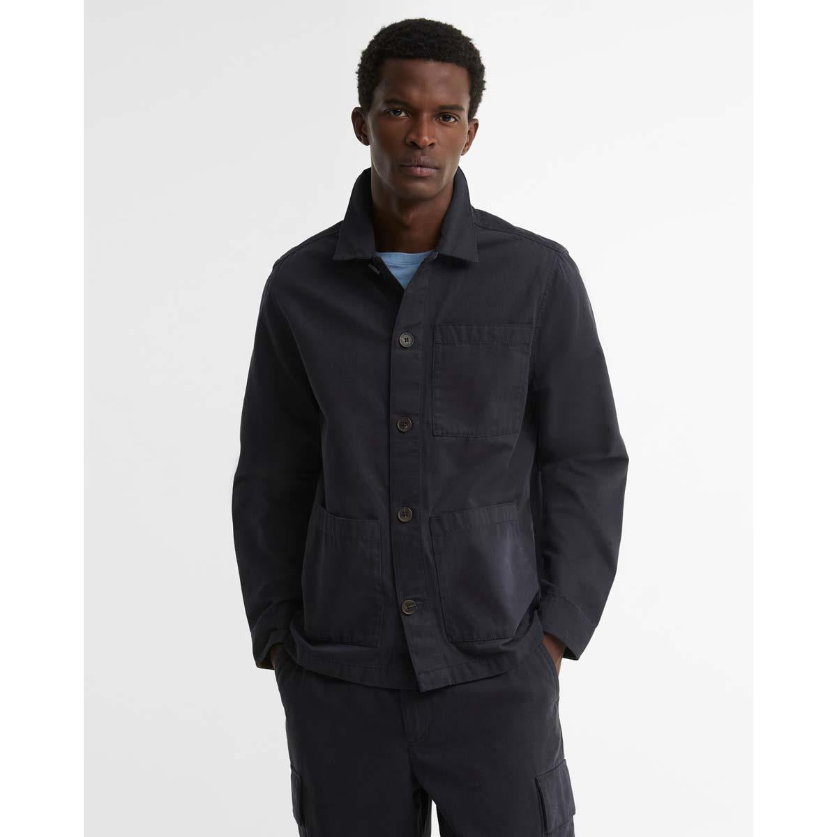 Barbour Mens Tartan Trimmed Washed Overshirt