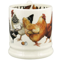Emma Bridgewater Rise & Shine Set Of 2 Half Pint Mugs FRONT