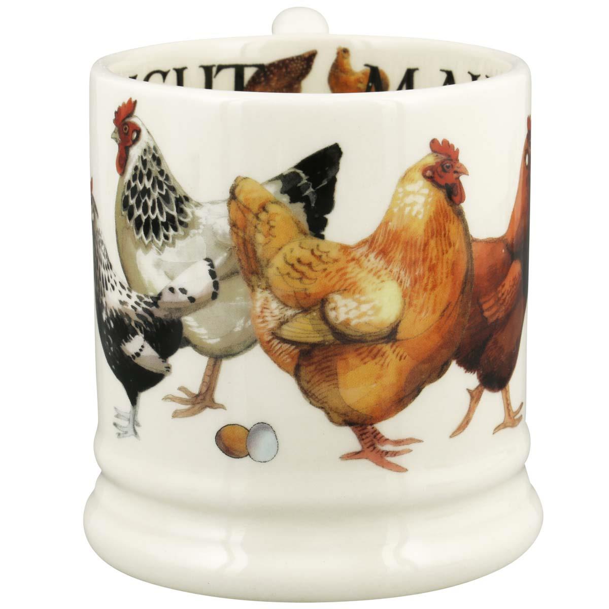 Emma Bridgewater Rise & Shine Set Of 2 Half Pint Mugs FRONT
