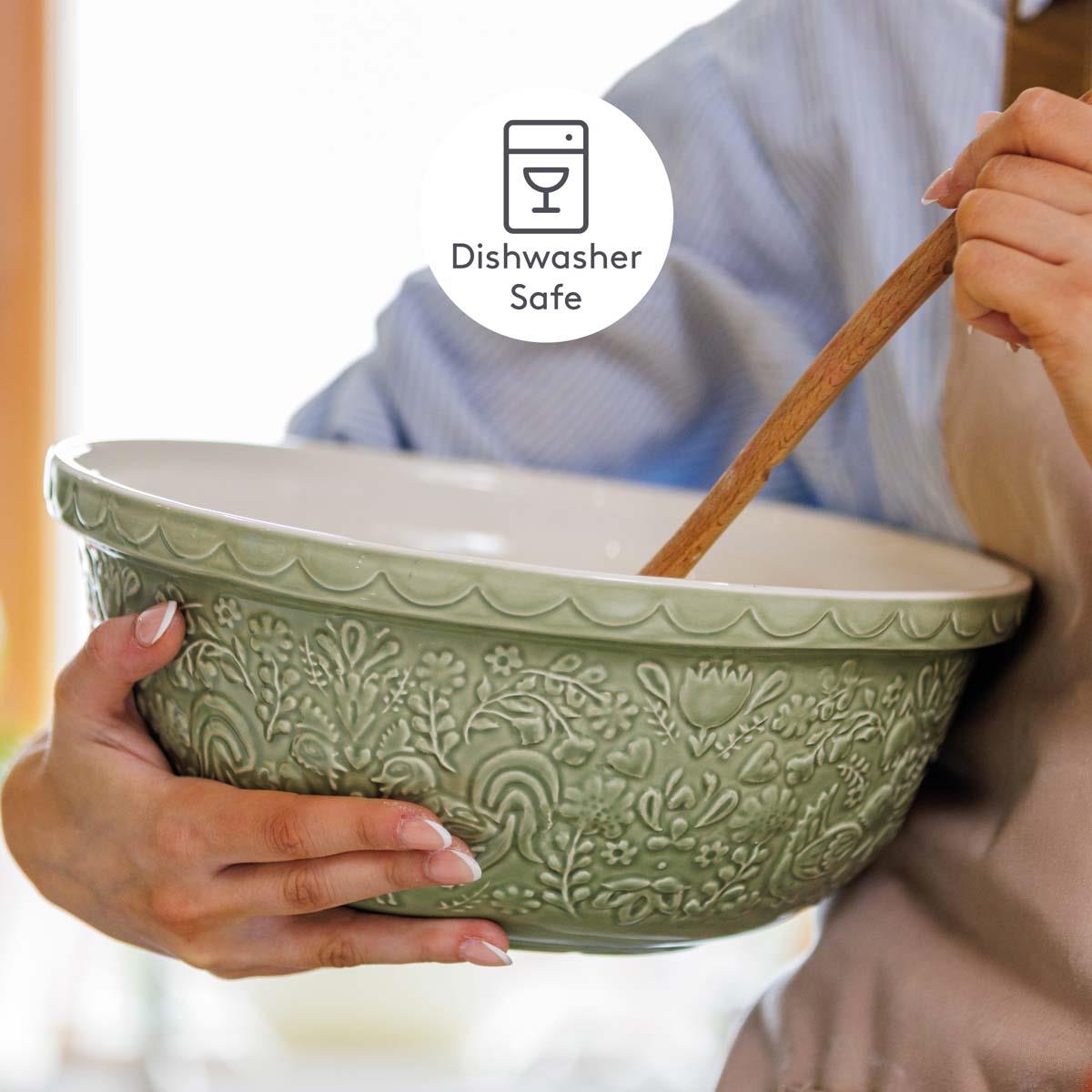 Mason Cash Home To Roost S12 Green Mixing Bowll
