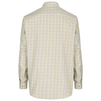 Wine/Blue/Green Hoggs Of Fife Mens Inverness Cotton Tattersall Shirt back