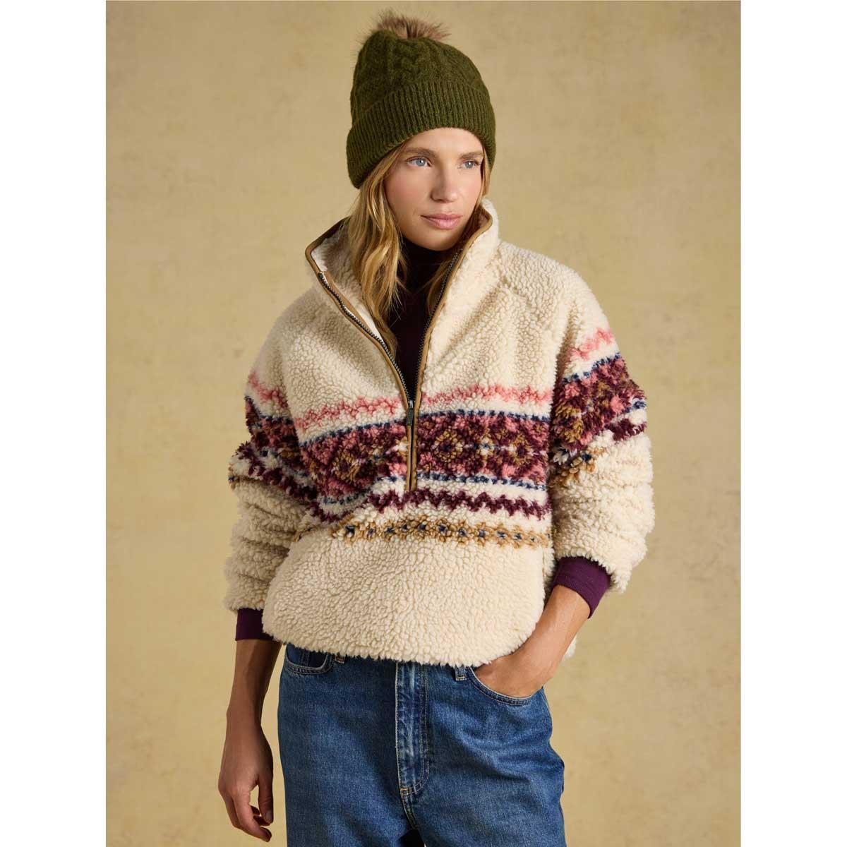 Joules Womens Cable Bobble Hat