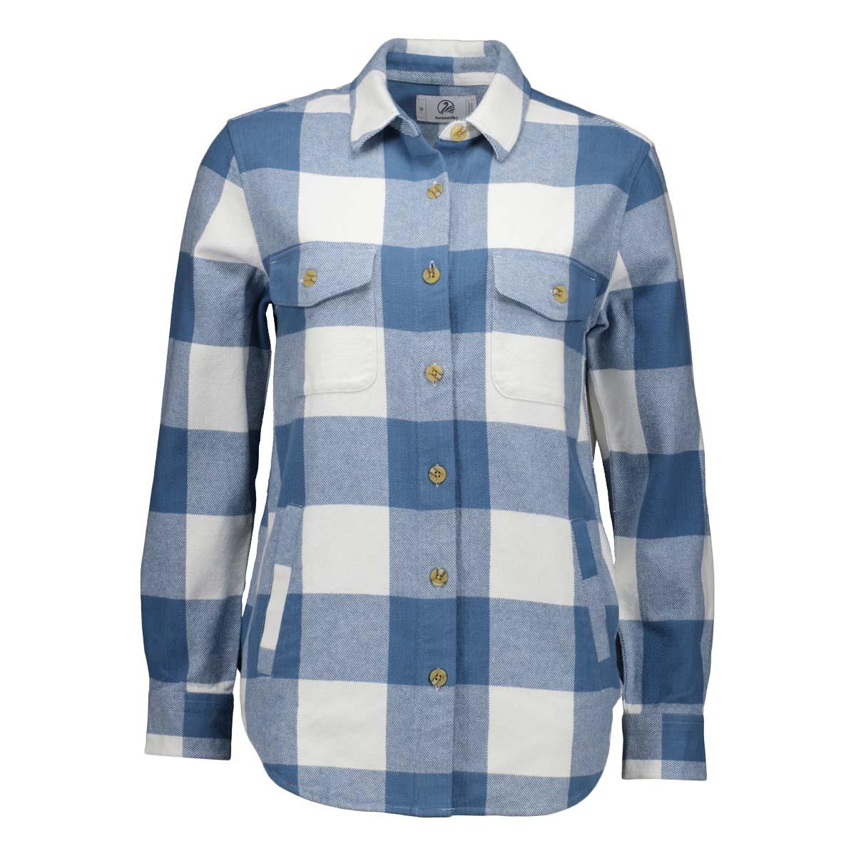 Oceanview/White Swanndri Womens Rapaki Shacket