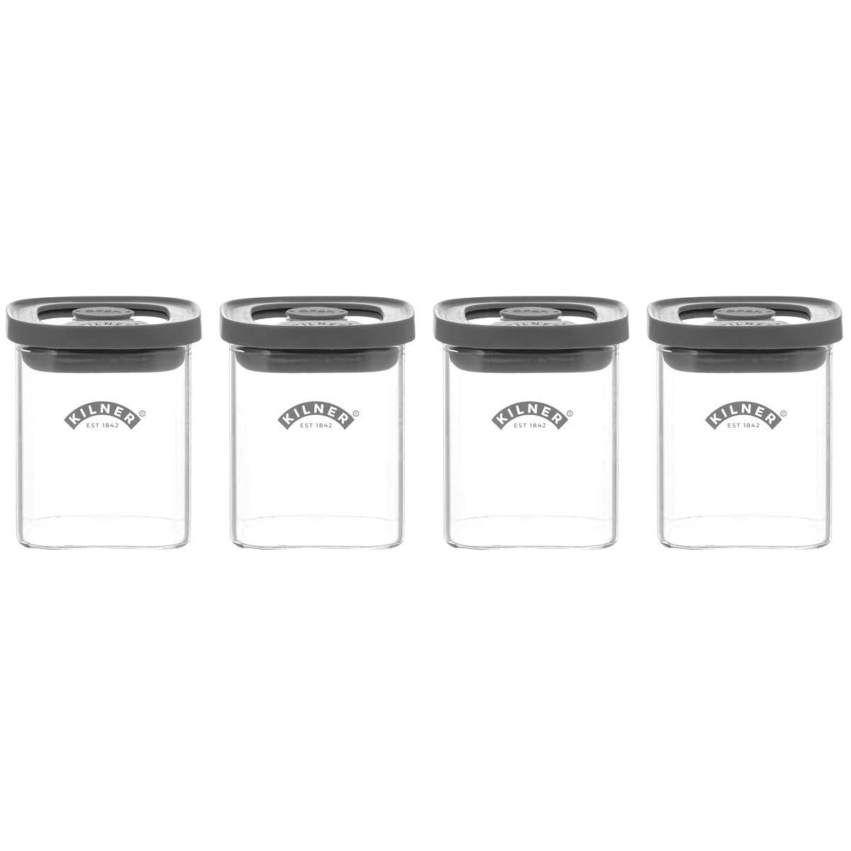 Kilner Fresh Storage 4 Piece Spice Jar Set