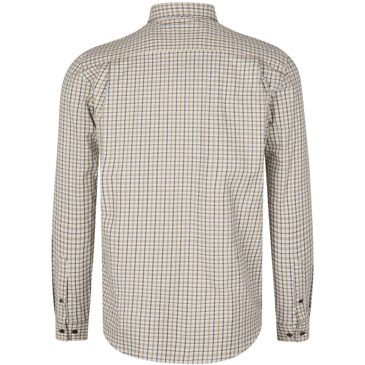 Classic Blue/Classic Brown Check Seeland Mens Oxford Shooting Shirt Back