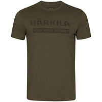 Willow Green Harkila Mens Logo T-Shirt