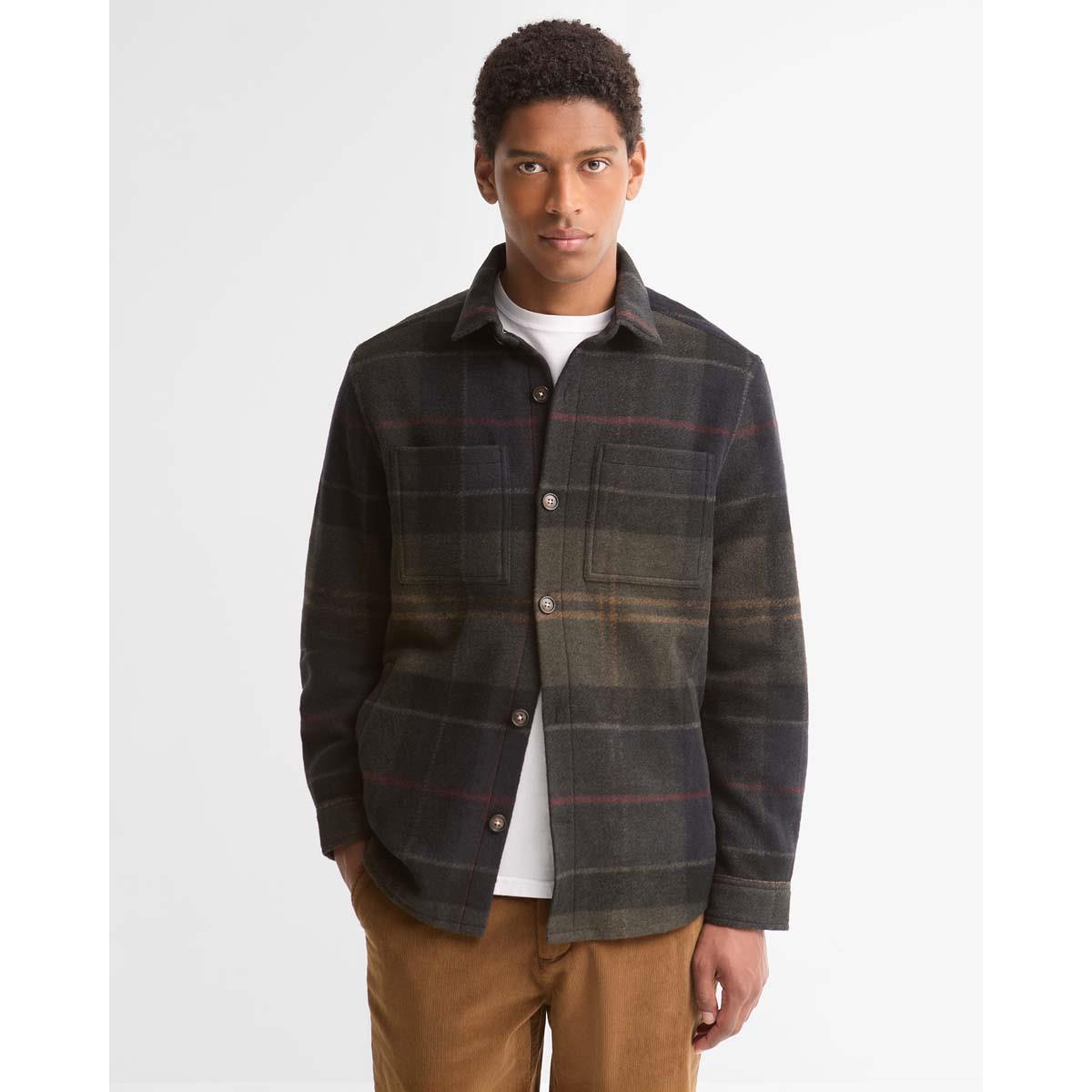 Barbour Mens Woodlane Brushed Check Overshirt