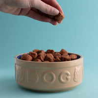 Mason Cash Cane and Blue Lettered Dog Bowl 15cm USE