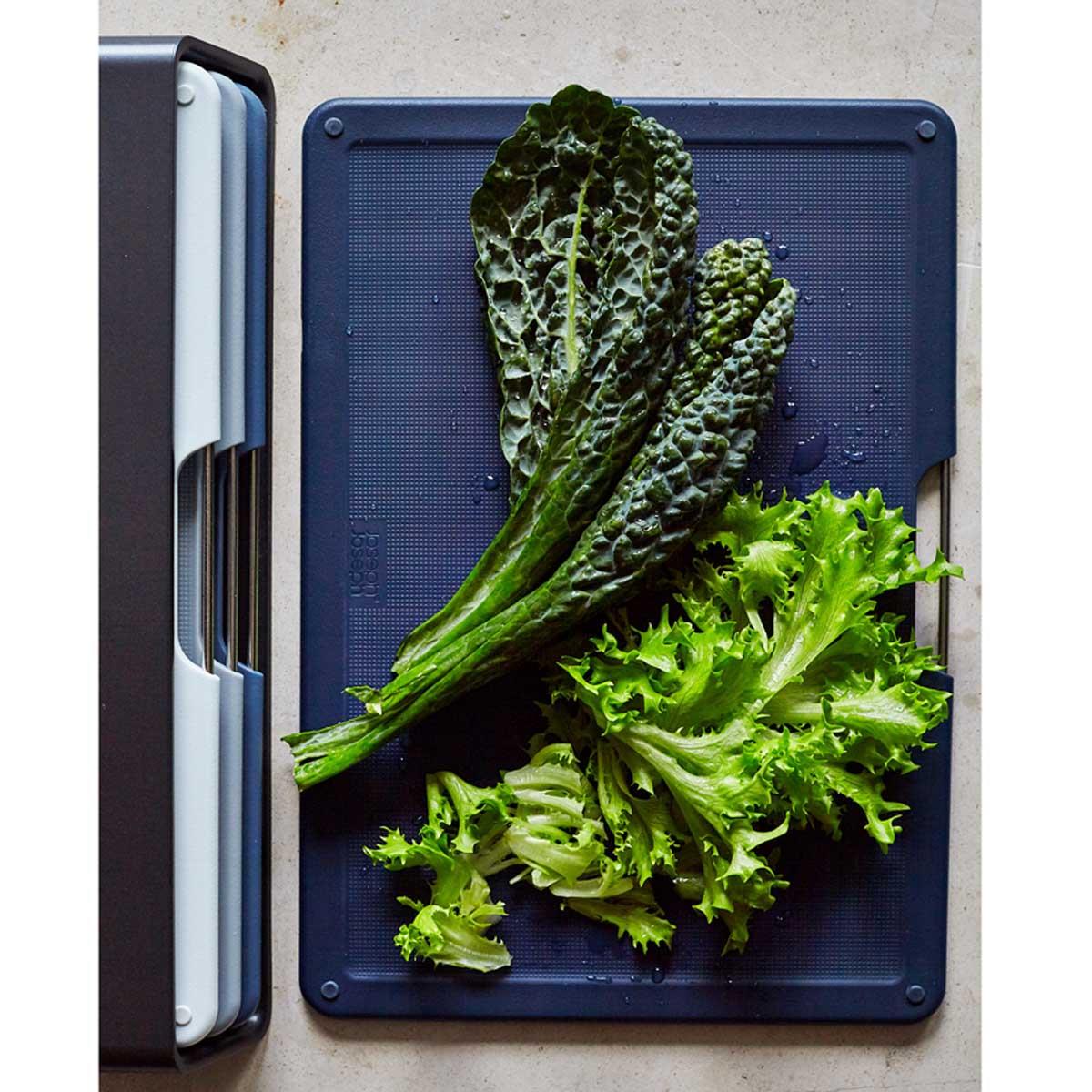 Graphite Joseph Joseph Folio 4-piece Regular Chopping Board Set GREEN
