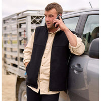 Black Swanndri Saddleback Vest LS