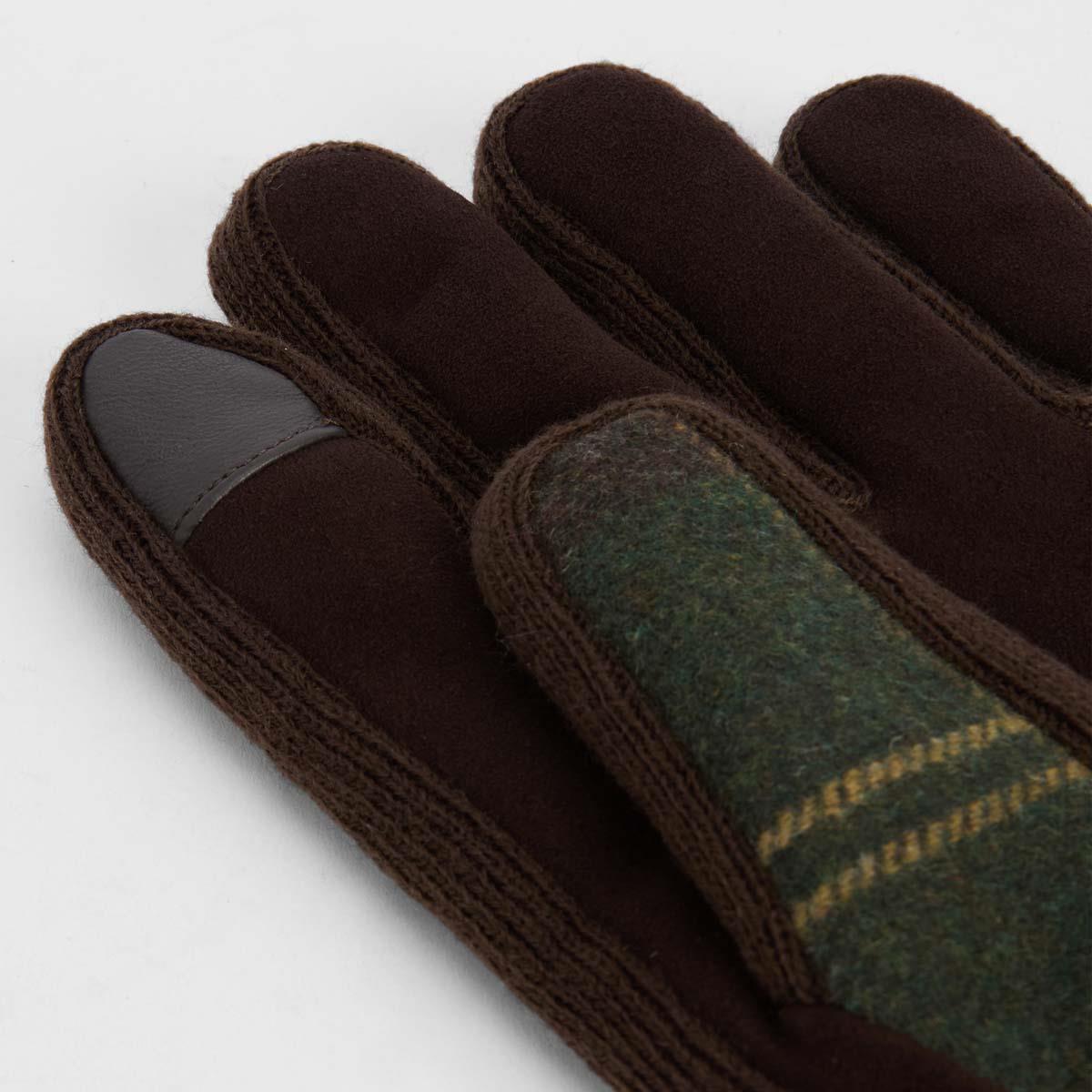 Classic Tartan Barbour Mens Hackney Tartan Gloves Palm