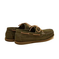 Chatham x Joules Womens Cove Deck Shoe green back