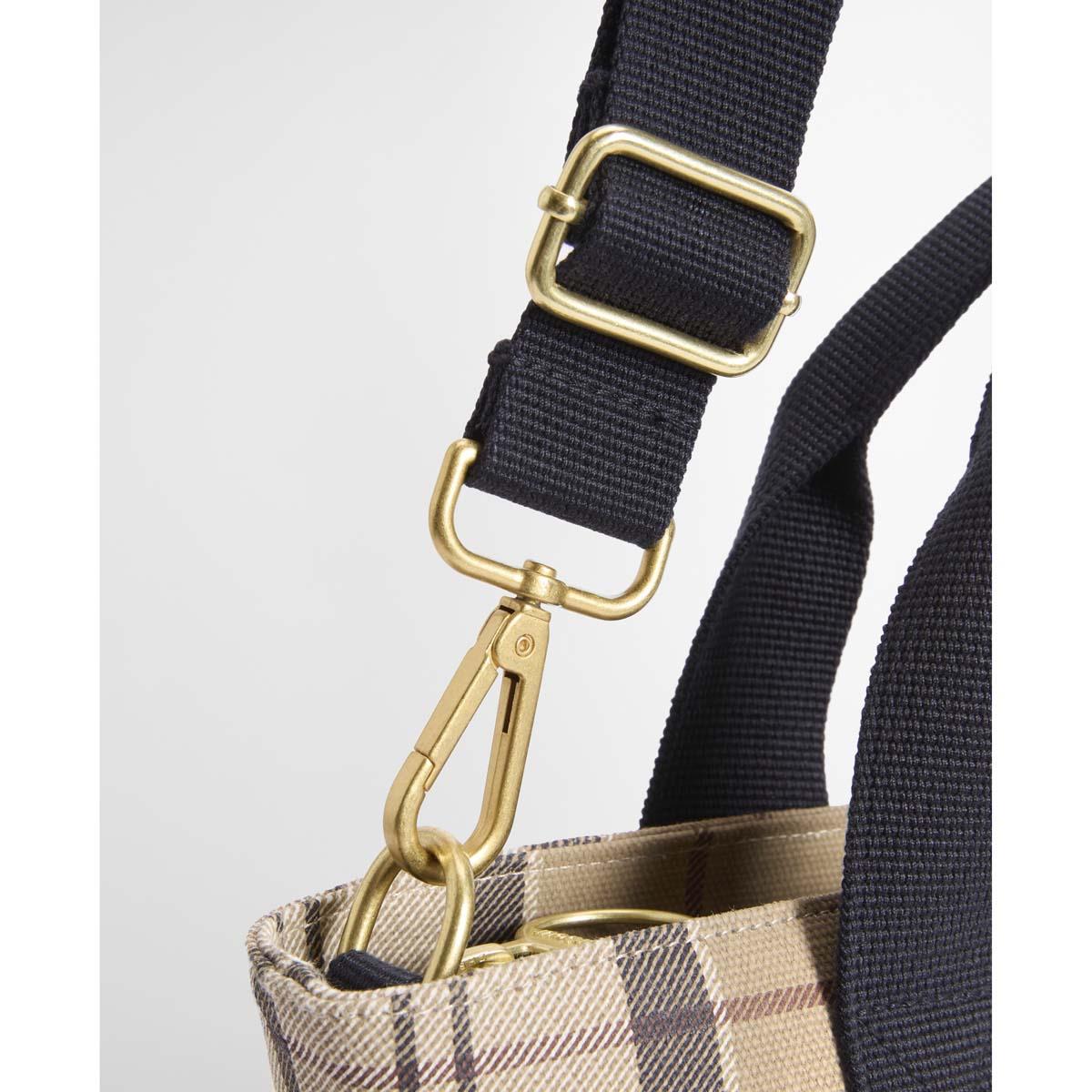 Rosewood Tartan Barbour Maisy Tartan Tote Bag strap2