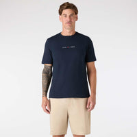 Navy Musto Mens Marine Graphic SS T-Shirt front