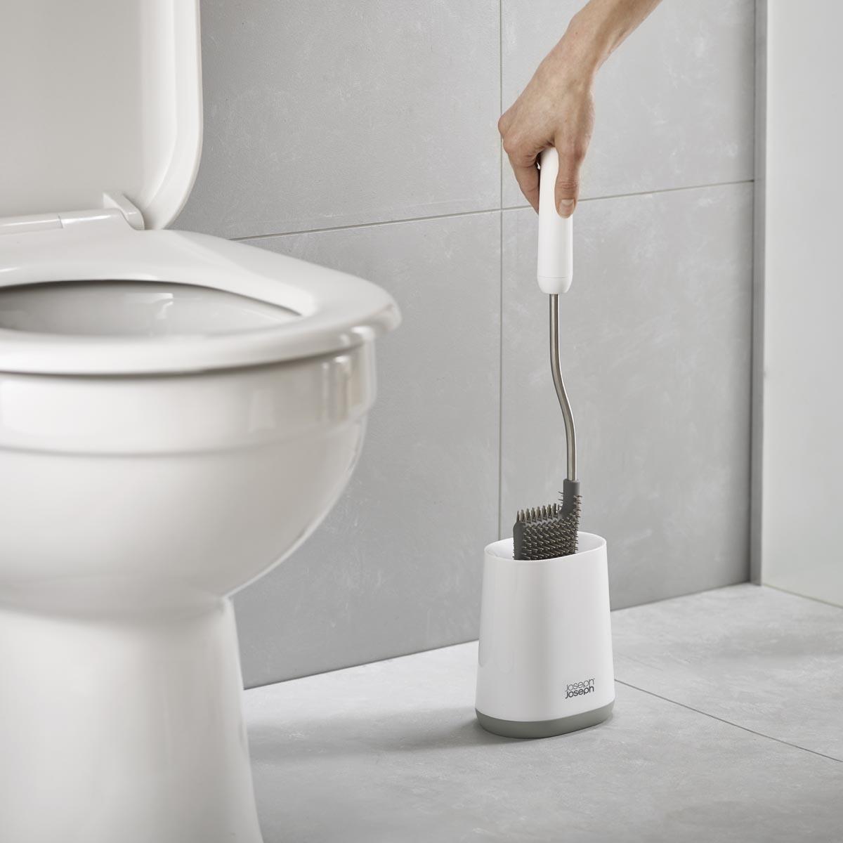 Grey/White Joseph Joseph Flex Lite Toilet Brush Lifestyle