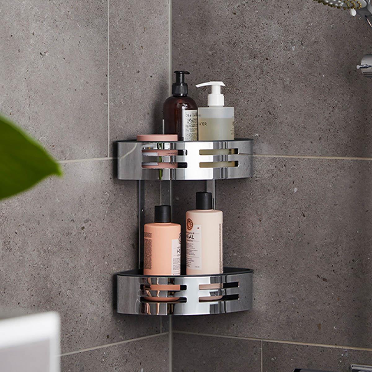 Miller Signature Corner Shower Tidy With Removable Tray