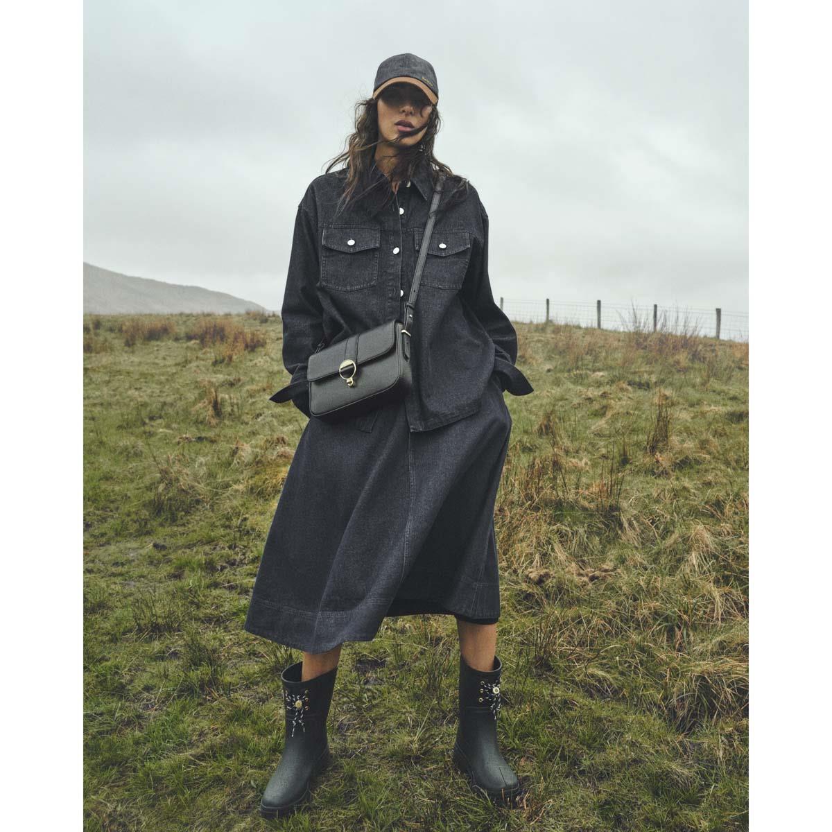 Barbour Womens Rosa Leather Crossbody Bag