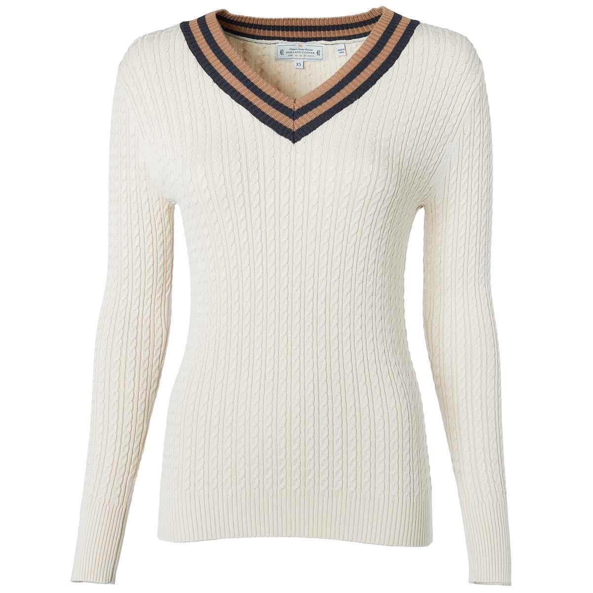 Holland Cooper Womens Zoe V-Neck Knitted Jumper