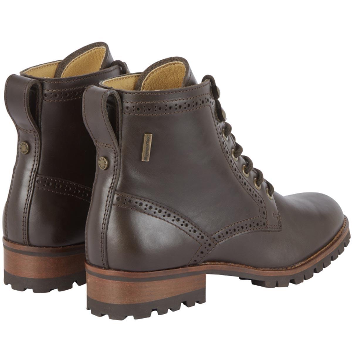 Le Chameau Womens Artemis Cuir Ankle Boot Marron Fonce