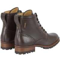 Le Chameau Womens Artemis Cuir Ankle Boot Marron Fonce